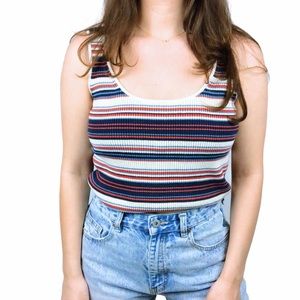 Madewell striped thick knit tank top